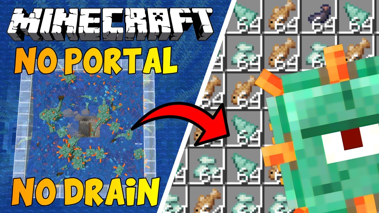 Easy Guardian Farm Minecraft 1.20