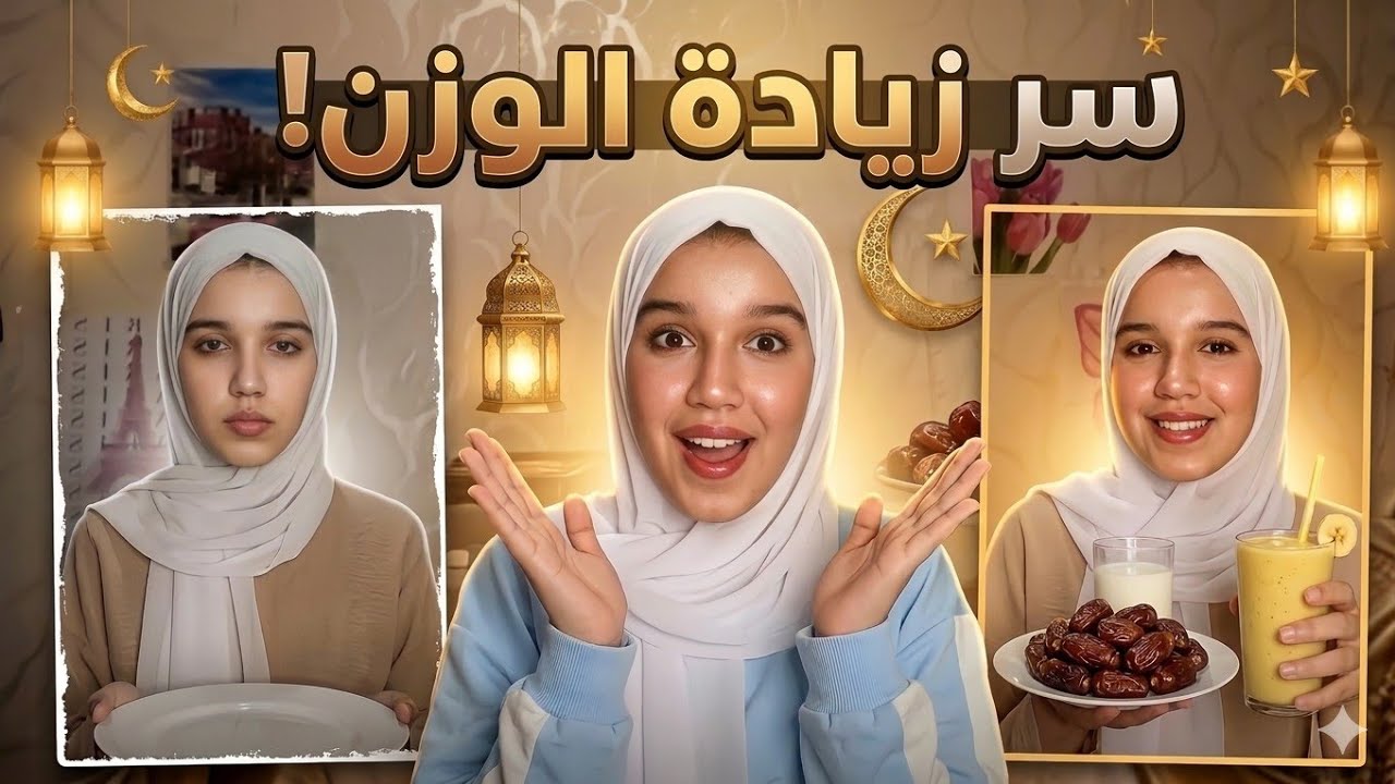 كيفاش تزيدي الوزن فرمضان بطريقة صحية 🍽️ | سر البنات اللي كيطلعو فالوزن فرمضان