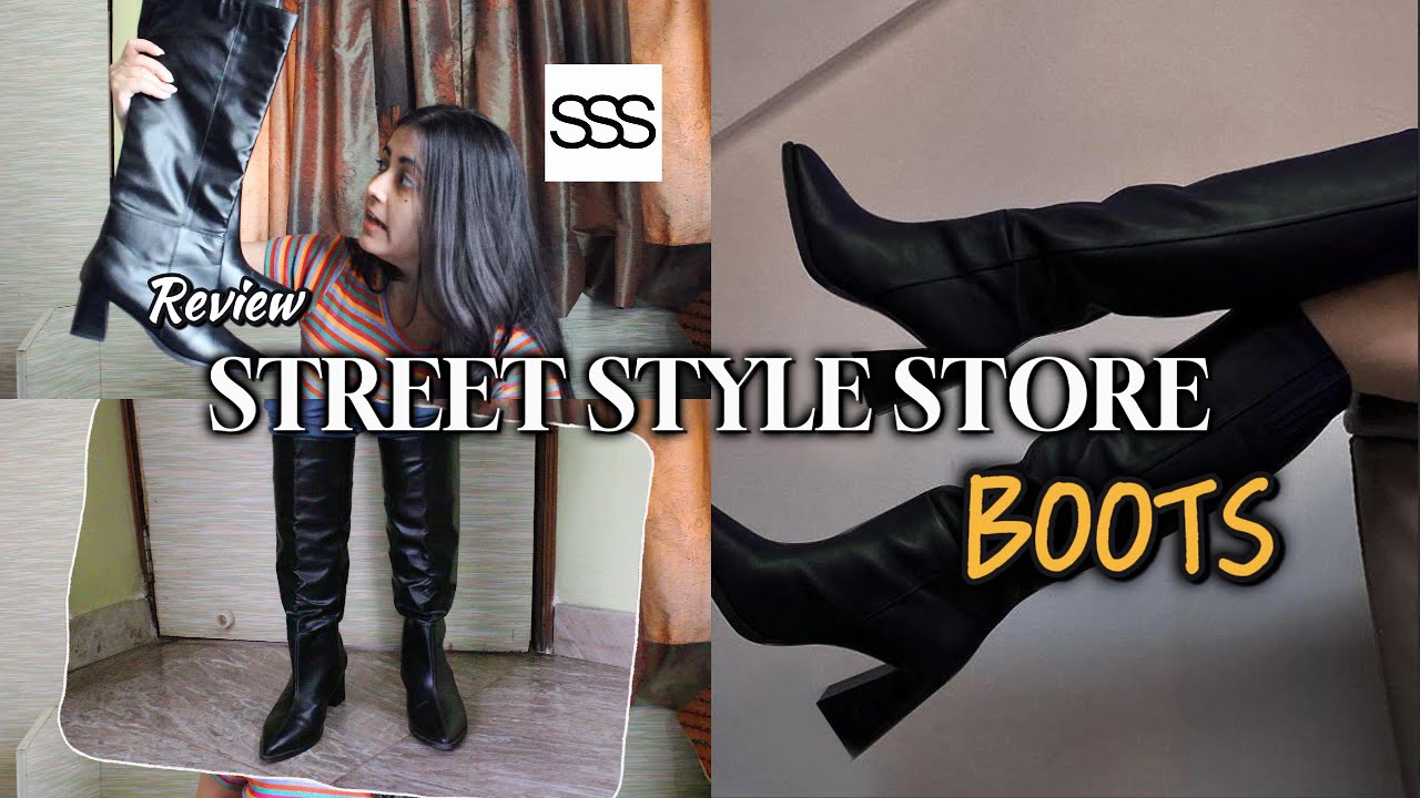 Street Style Store Boots 🎀🪞🩰🦢🕯️ Review | SSS | #affordable #trendy #foryou #boots #sss
