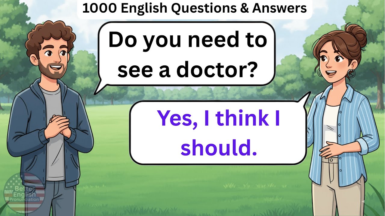 1000 English Questions & Answers | Simple Conversation Practice | Better English Pronunciation