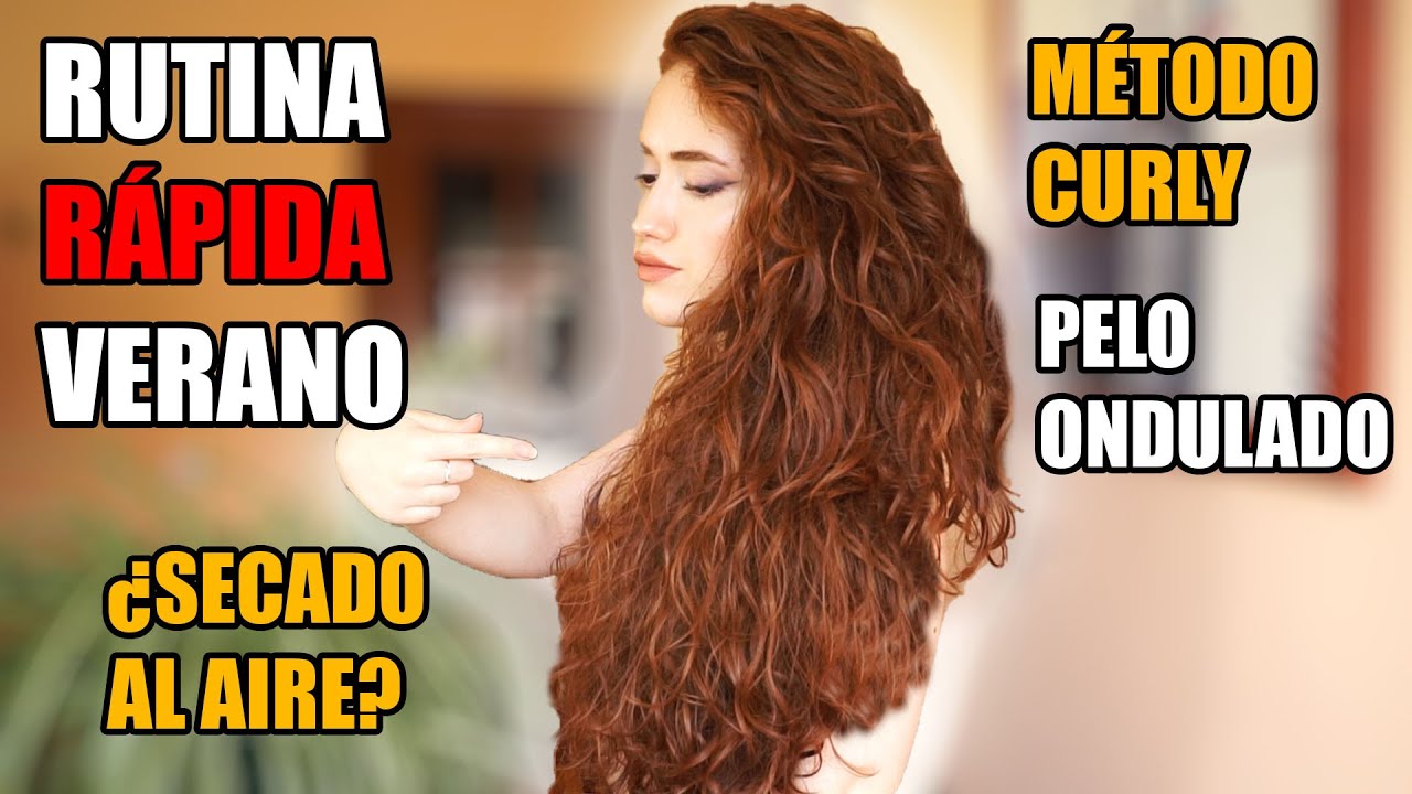 RUTINA RÁPIDA de PELO ONDULADO VERANO 🔥 2A 2B 2C | MÉTODO CURLY | ESTILIZAR CABELLO LARGO | Ginger