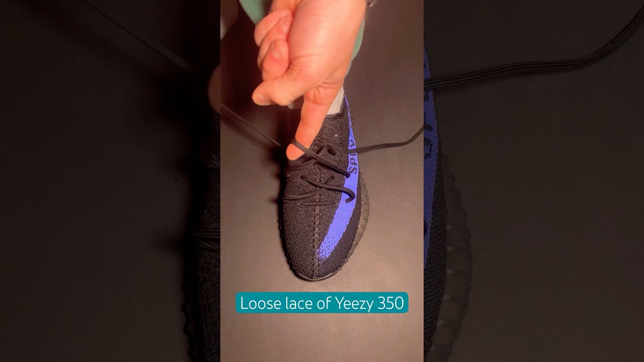 Yeezy lace 350 | loose Yeezy lace up #yeezy #sneakers #shoes