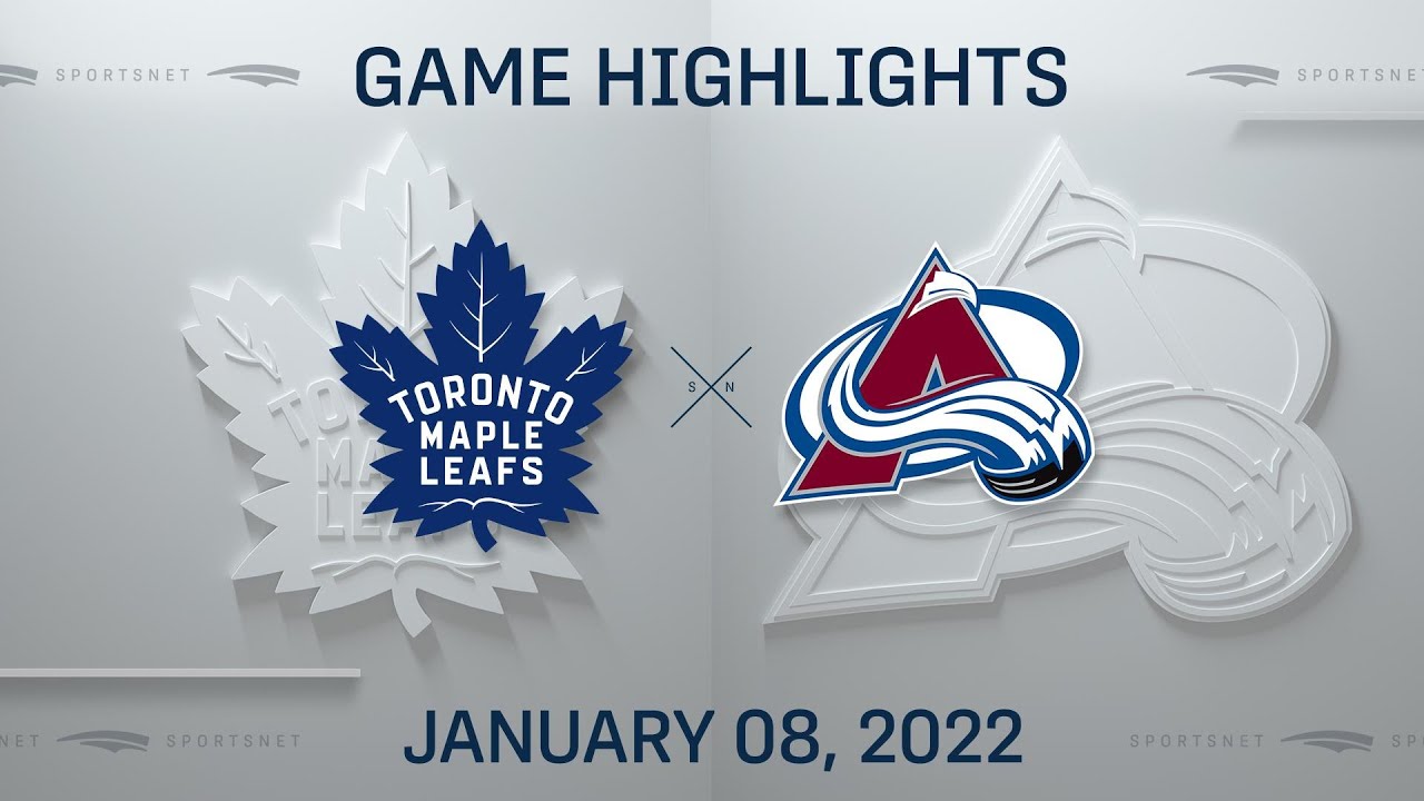 NHL Highlights | Maple Leafs vs. Avalanche - Jan. 8, 2022