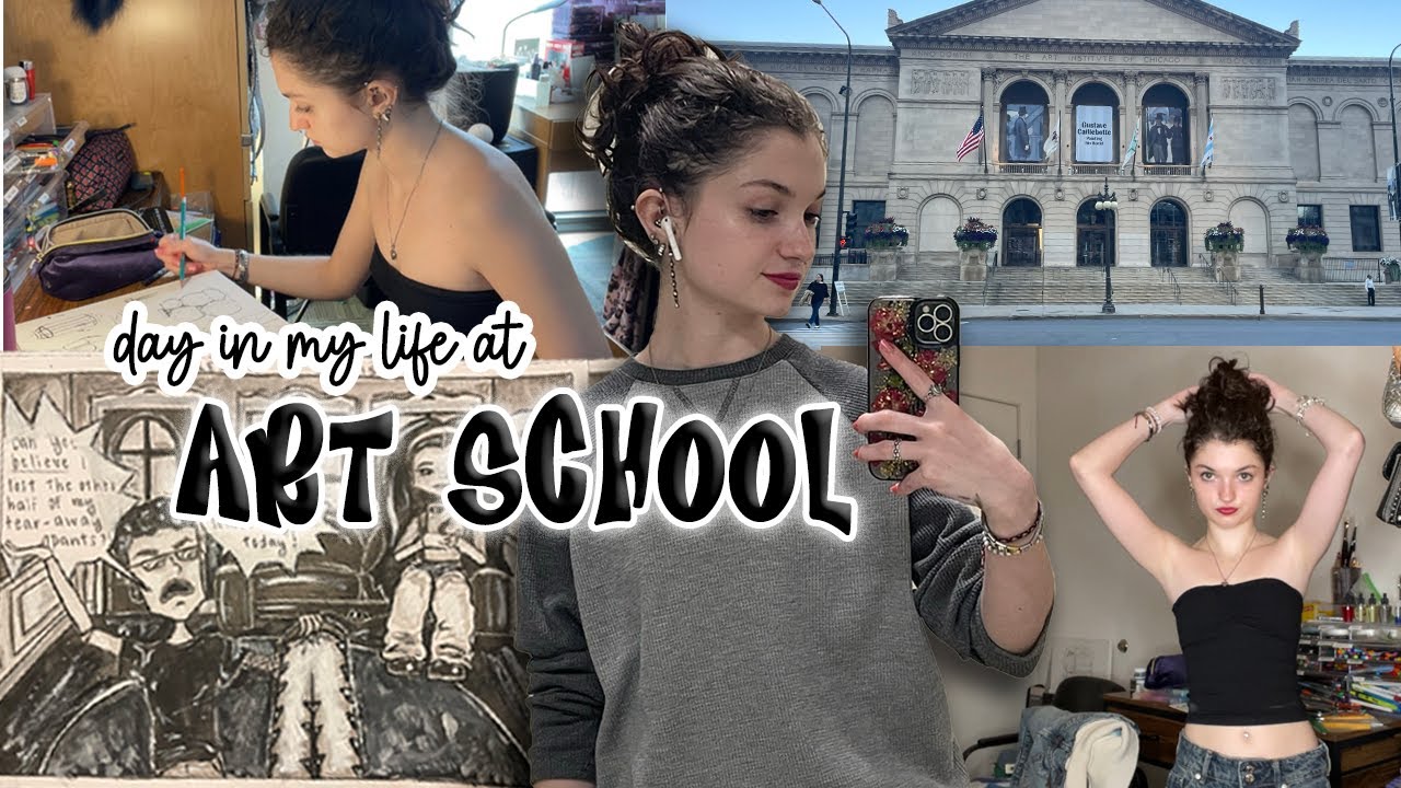 REALISTIC DAY IN THE LIFE OF AN ART SCHOOL STUDENT | IN DEPTH VLOG AT SAIC