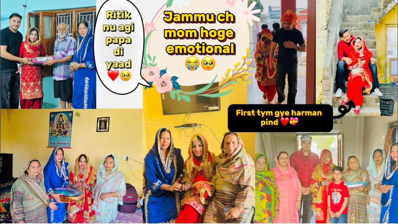 AAJ ASSI  GYE JAMMU RITIK OR MOM ❤️ HOYE EMOTIONAL DAD 🥹 NU YAAD KAR K 😭 @mr_mrs_sharma659