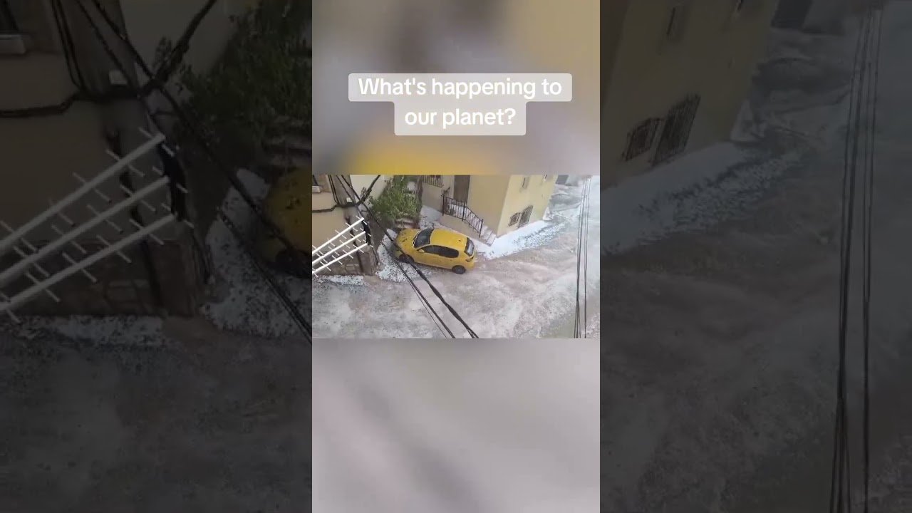 #spain #heavy #rain #hail #people #life #planet
