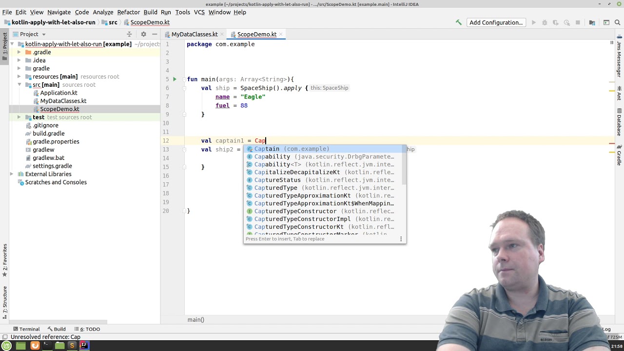 Kotlin Scoping Functions - let - apply - with - also - run