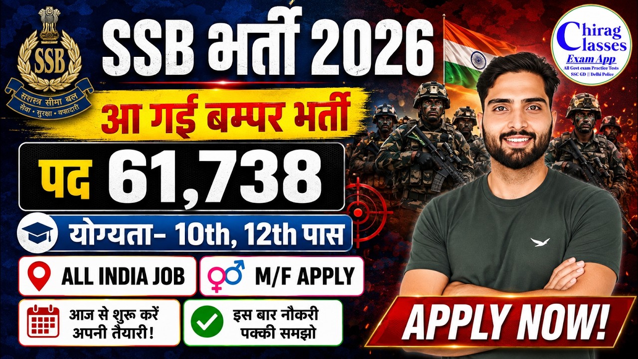 SSB Recruitment 2026 Notification | 61738 Vacancy, Age, Syllabus