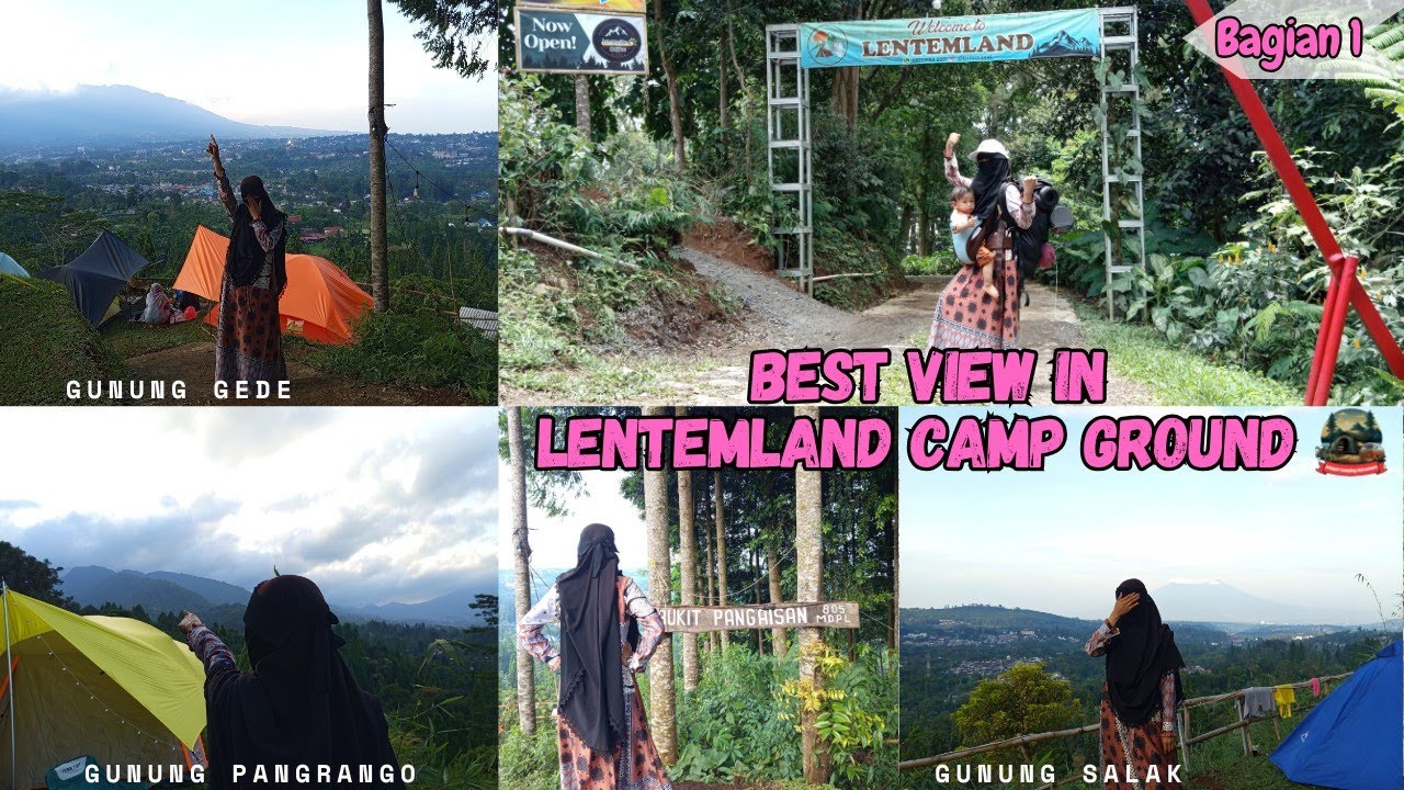 Camping with 3 mountain and city light views || Lentemland Camping Ground