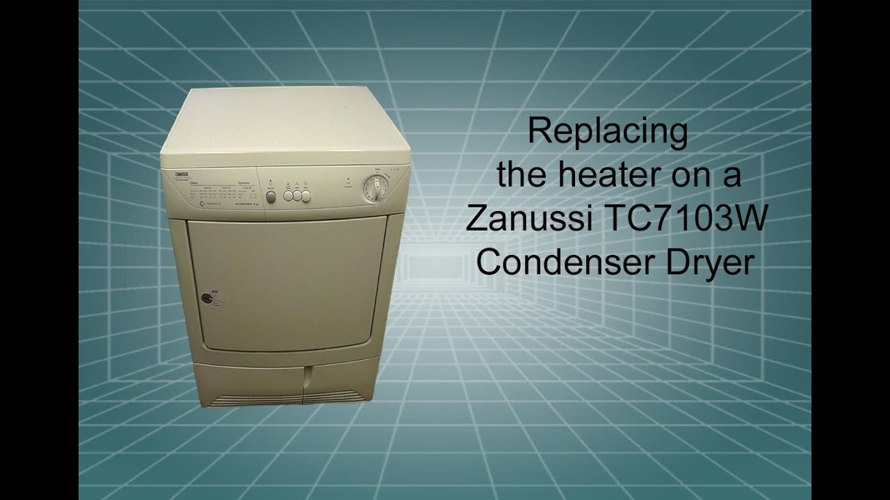 How to replace the heater on a Zanussi condensing tumble dryer