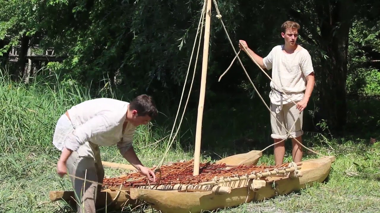 Prähistorischer Bootsbau: der Katamaran