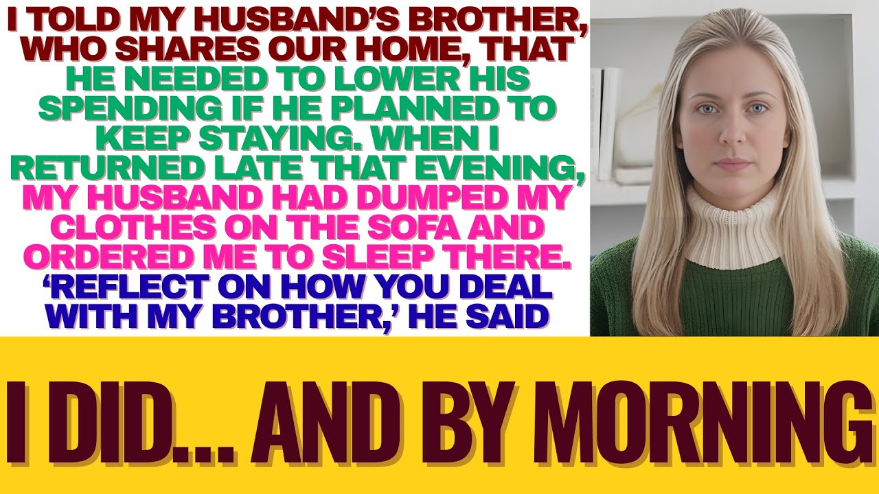 After I Set Spending Rules, My Husband Humiliated Me For Confronting His Brother Living With........