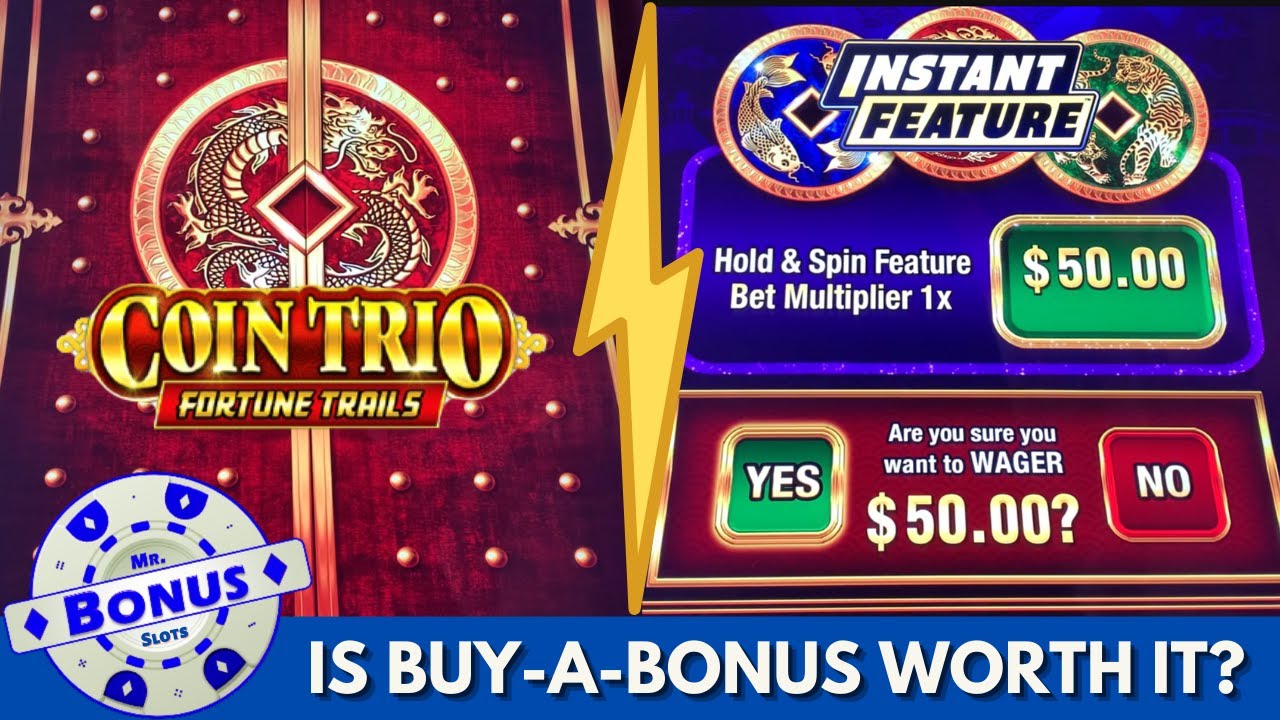 Coin Trio Slot Machine Instant Bonus Showdown!!  Our Largest Wagers EVER! Big Mistake?