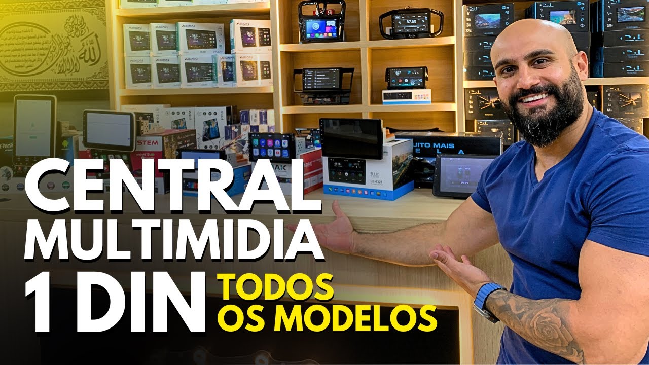 CENTRAL MULTIMIDIA 1 DIN COMPLETA | TODOS OS MODELOS