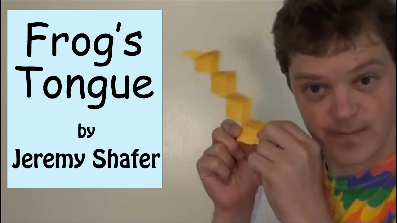 Fold an origami Frog Tongue by Jeremy Shafer