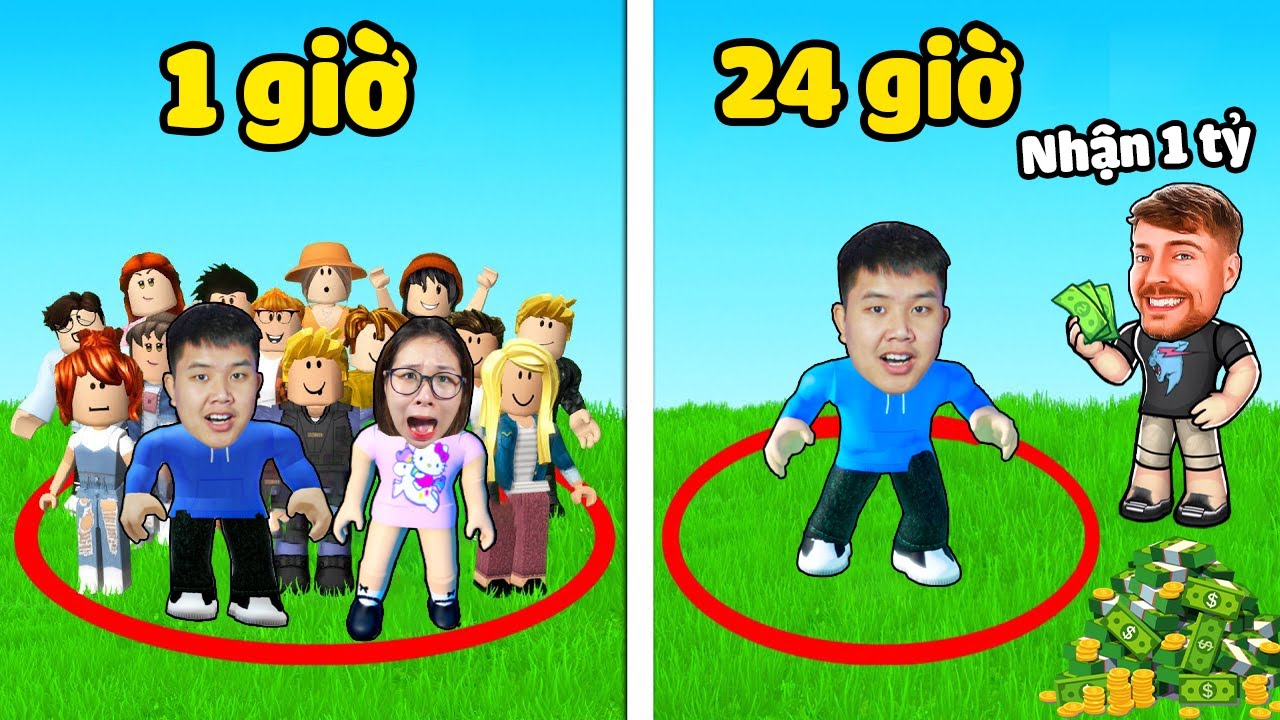 Người cuối cùng sống sót trong vòng tròn đỏ nhận 1 tỷ từ Mr Beast ! bqThanh & Ốc Liệu Có Chiến Thắng