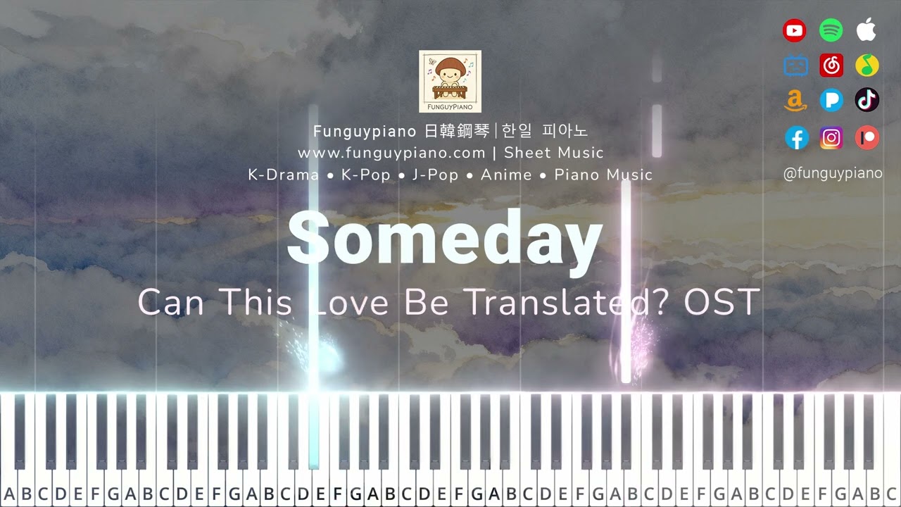 (Easy Piano) Can This Love Be Translated? OST「Someday (by SIYEON (Dreamcatcher)」| 이 사랑 통역 되나요? OST
