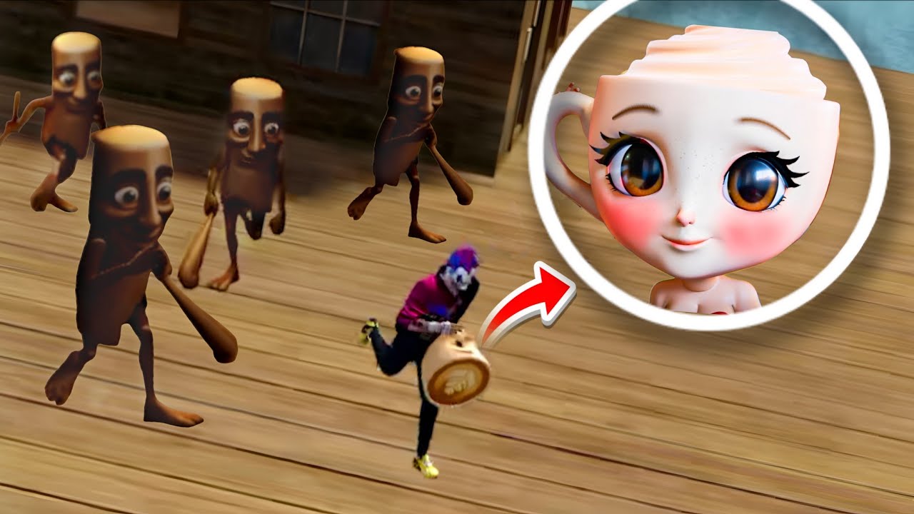 Kidnap ballerina cappuccino from tung tung tung sahur in free fire | rj rock