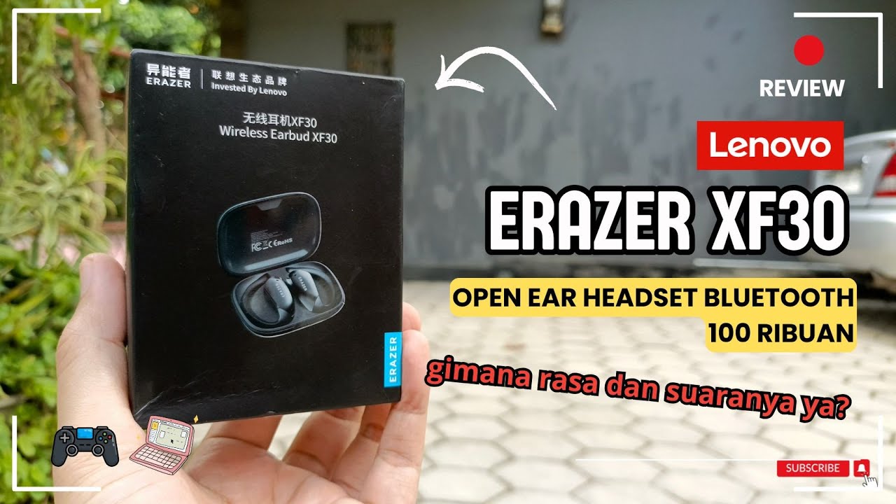 Review Lenovo Erazer XF30 | Headset Open Ear 100ribuan emang bagus ya?