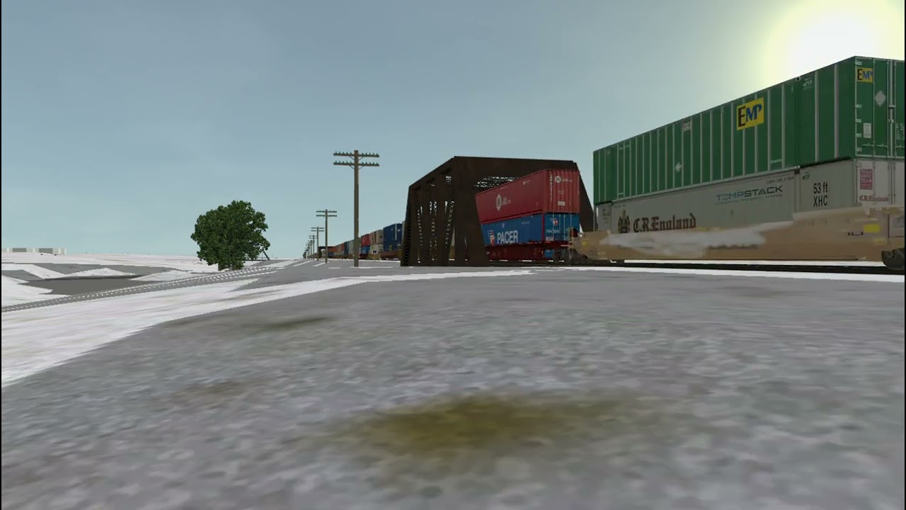 ORTS: High Speed UP C45ACCTE #8073 WB ZG2OAB-01 At Clinton, IA