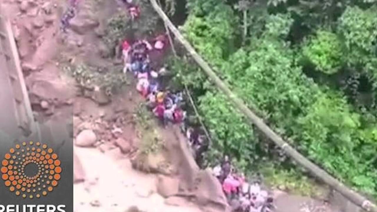 Deadly FLOODS Distress BOLIVIA S Americas, Bridge Destroyed 3.2.15