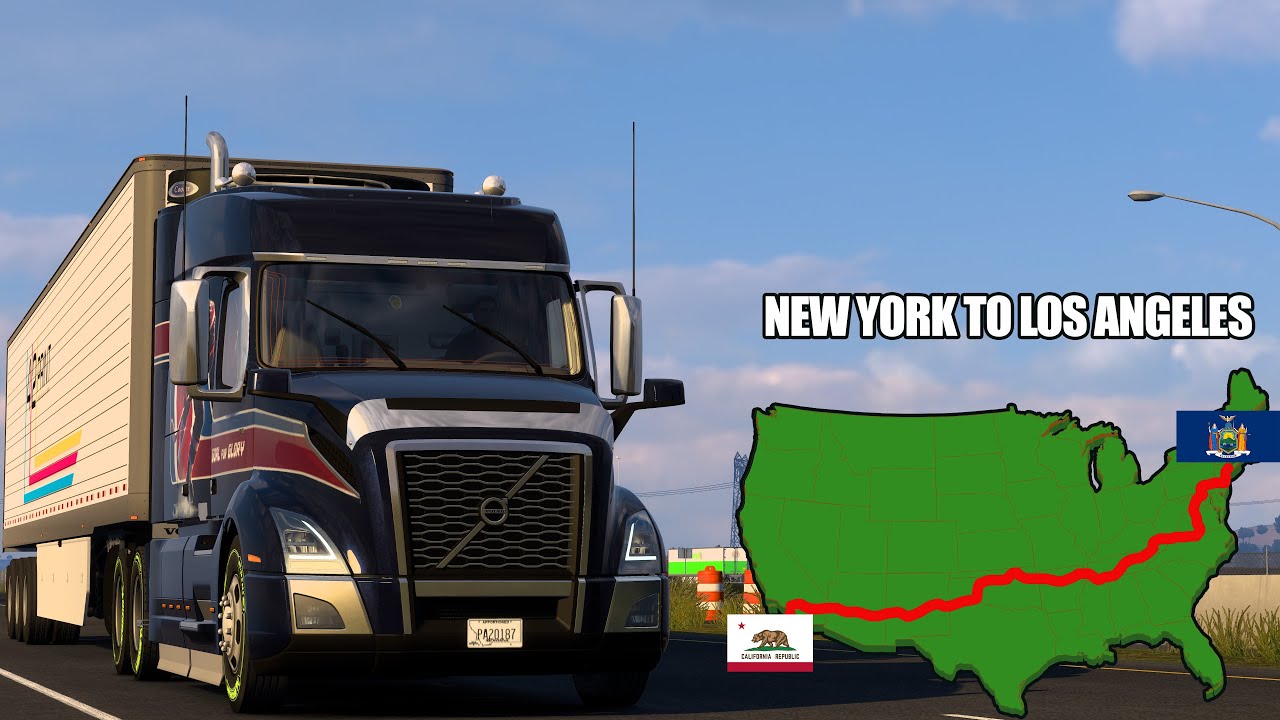 New York To Los Angeles | Volvo VNL 740 | American Truck Simulator