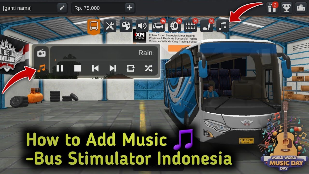 Как добавить музыку в Bus simulator Indonesia 🎵