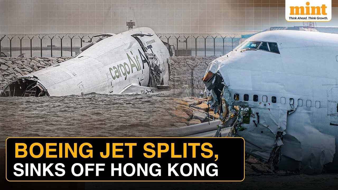 ВИДЕО: Самолет Boeing развалился на части и затонул за пределами взлетно-посадочной полосы в аэро...