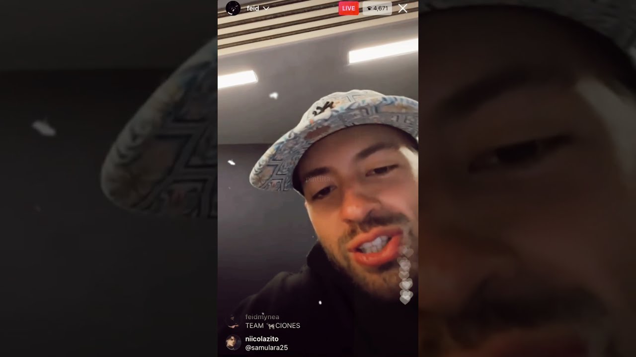 Feid Previews Live IG