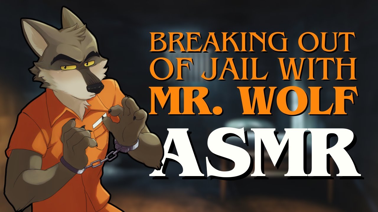 [Furry ASMR] Breaking Out of Jail with Mr. Wolf 🐺 | Sneaky Tingles | Whispering, Map Drawing...