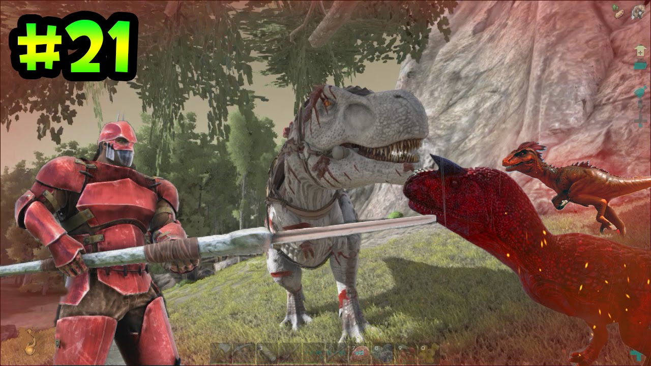 ARK survival evolved - Lucha Épica contra los Alphas - Mis T Rex Asesinos !!!