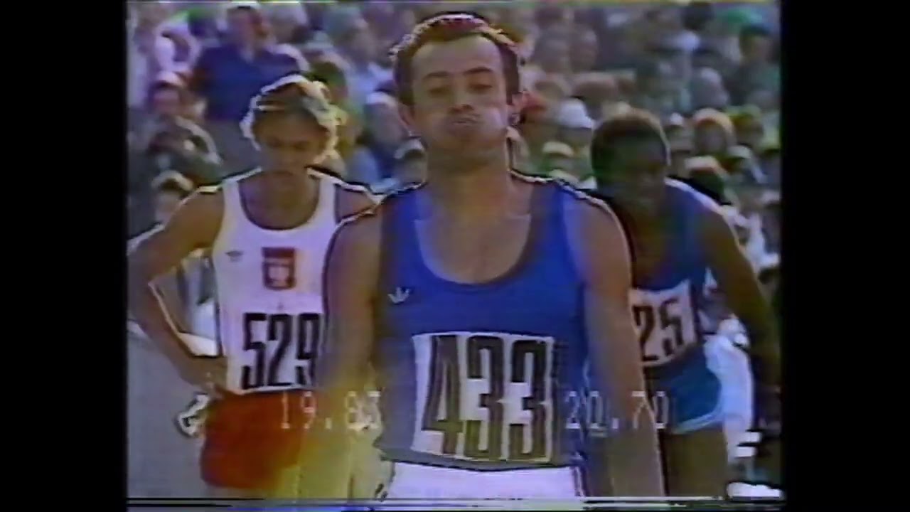 PIETRO MENNEA   1980 Olimpiadi di Mosca Semifinale 200