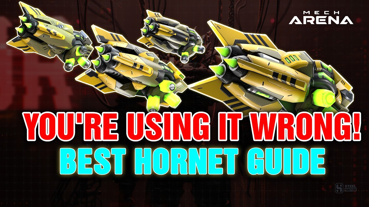 HORNET FULL GUIDE! Best Playstyle, Damage Test & Pro Tips | Mech Arena