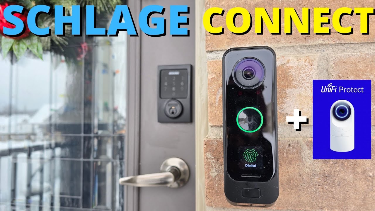 Setting Up My Schlage Connect Smart Lock WITH MY UNIFI Protect G4 Doorbell! Fingerprint Scanner Too!
