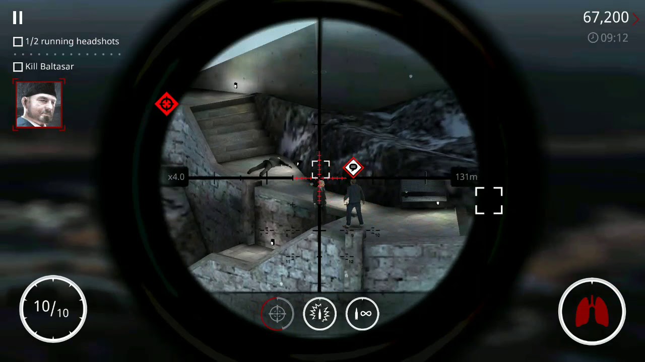 Hitman Sniper : Get 2 running headshots GameAddict