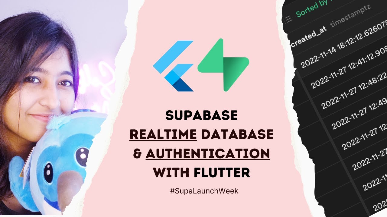 Supabase Authentication & Realtime Database with Flutter #SupaLaunchWeek