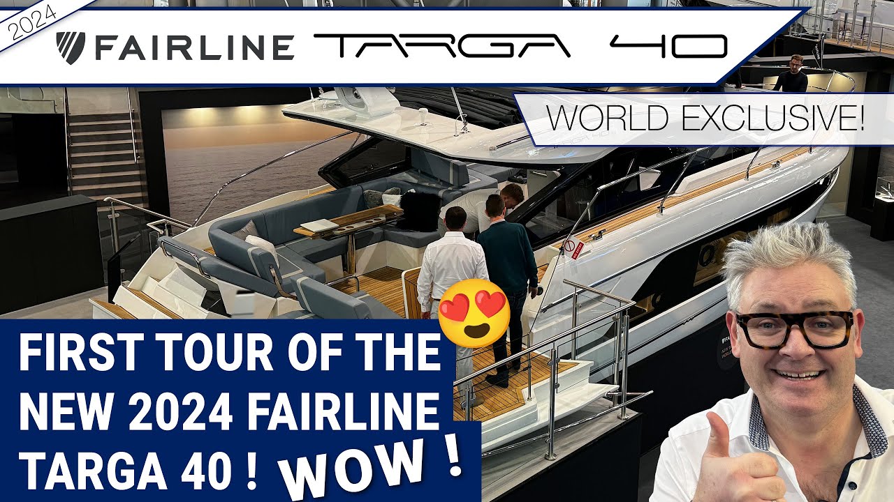 Мировой эксклюзив 💥 Первый тур нового Fairline Targa 40 2024 года! Ух ты!