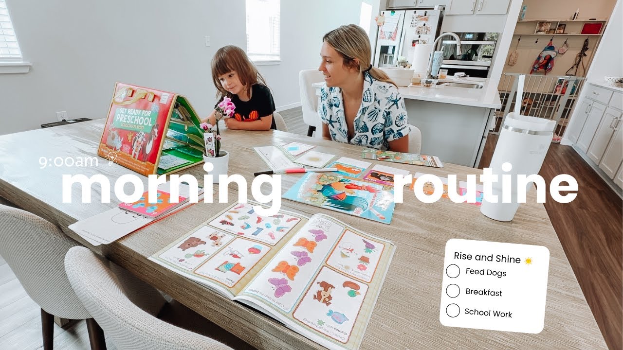 Realistic Morning Routine with My Toddler 👶🐾 | Breakfast, Schoolwork & Playtime