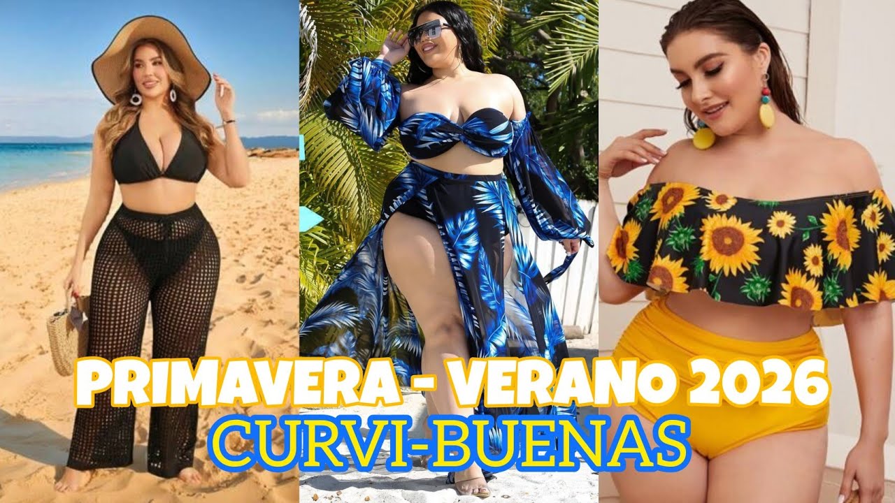 Trajes de baño para gorditas / tendencia 2026