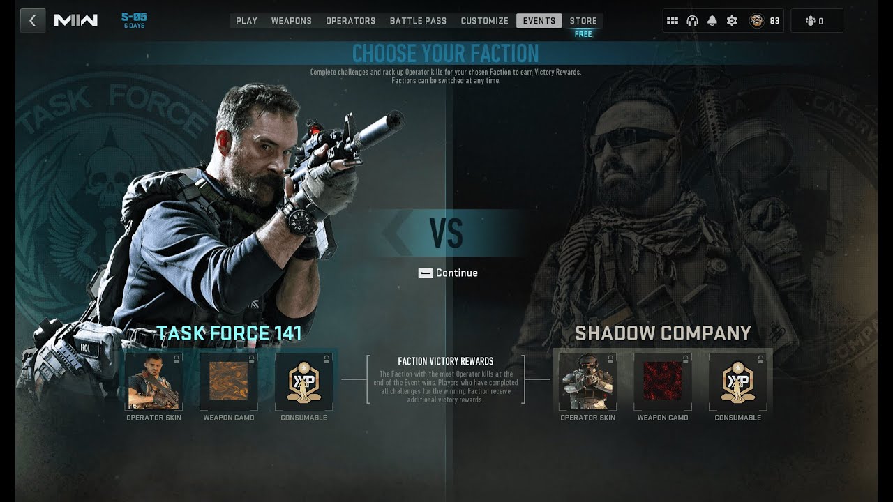 NEW MW2 FACTION SHOWDOWN EVENT & REWARDS LIVE TODAY... (FREE SEASON 5 OPERATORS, BLUEPRINTS & CAMOS)