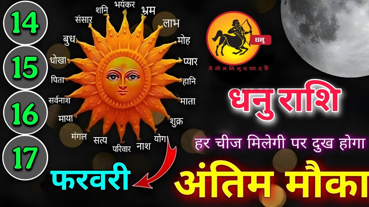 धनु राशि 14,15,16,17 फरवरी पर कुंडली में राहु का गोचर करेगा भयानक परिवर्तन अंतिम मौका है यू टर्न