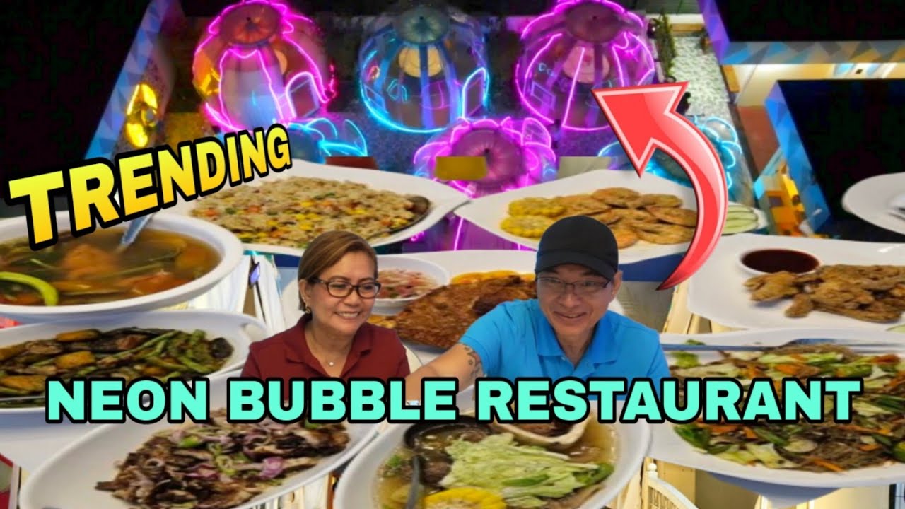 Ang Ganda Dito! Super UNIQUE & ROMANTIC RESTAURANT! Anne's Secret Garden Neon Bubble Tent.