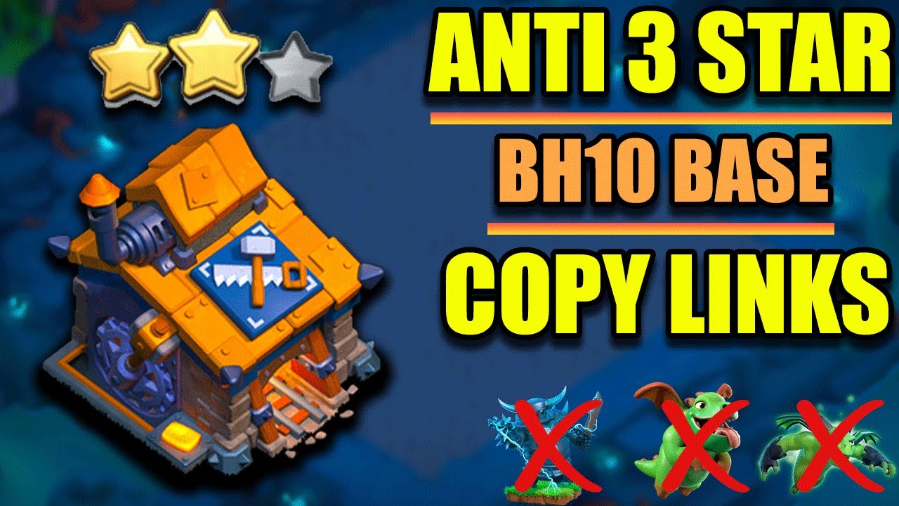Bh10 BASE 2024 | Best Builder Hall 10 Base 2.0 Trophy 🏆 Base Copy Link - Clash of Clans