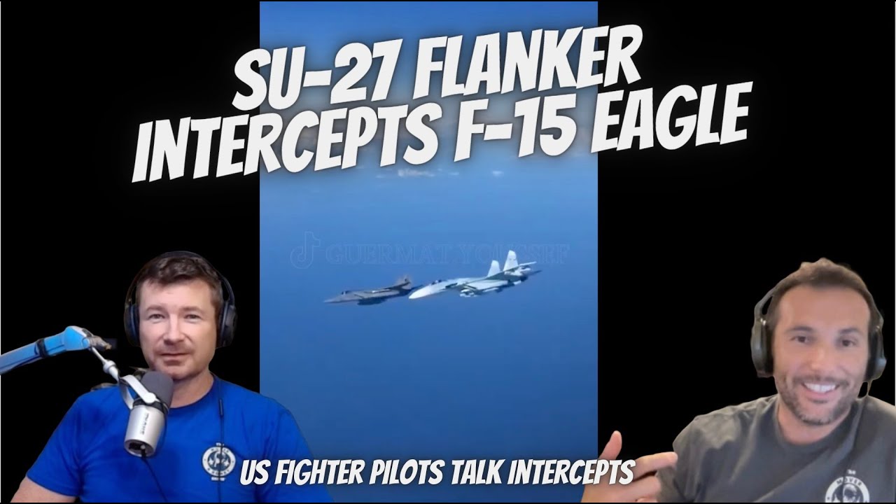 Су-27 Фланкер перехватывает F-15 Eagle