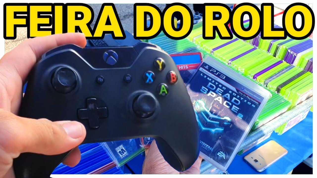 MANO ... NUNCA VI TANTOS JOGOS JUNTOS NA FEIRA DO ROLO | PS2, PS3, PS4, XBOX 360, XBOX ONE