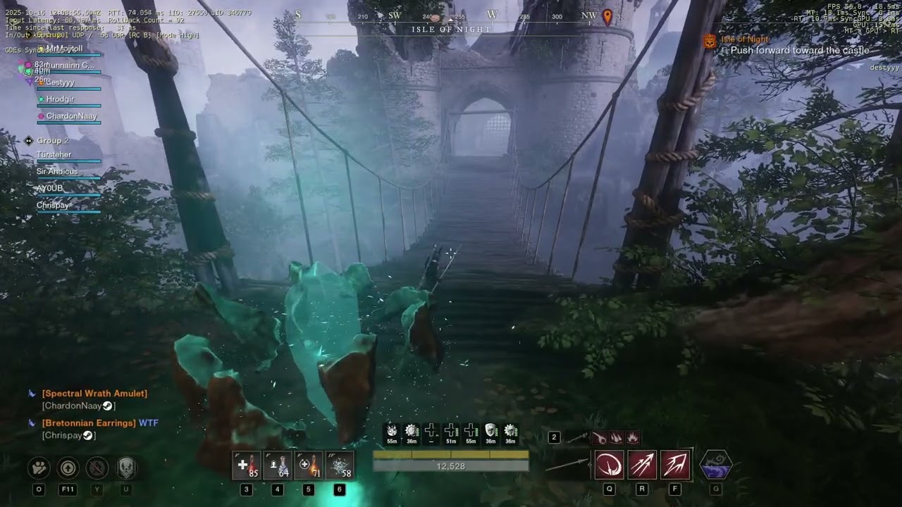 New world aeternum Night of idle raid - Twin jester and Dahut kill flex spear pov