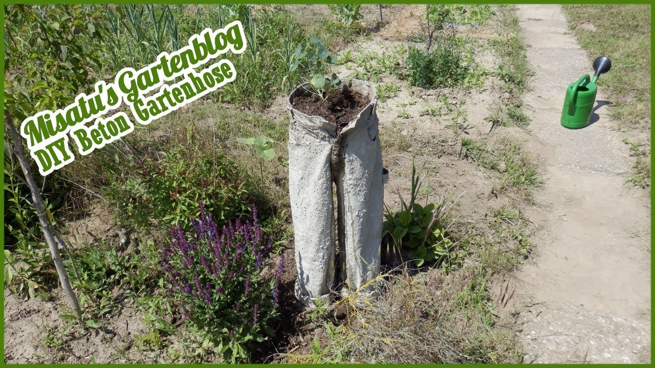 Beton Gartenhose ✪ Misatu's Gartenblog DIY | German