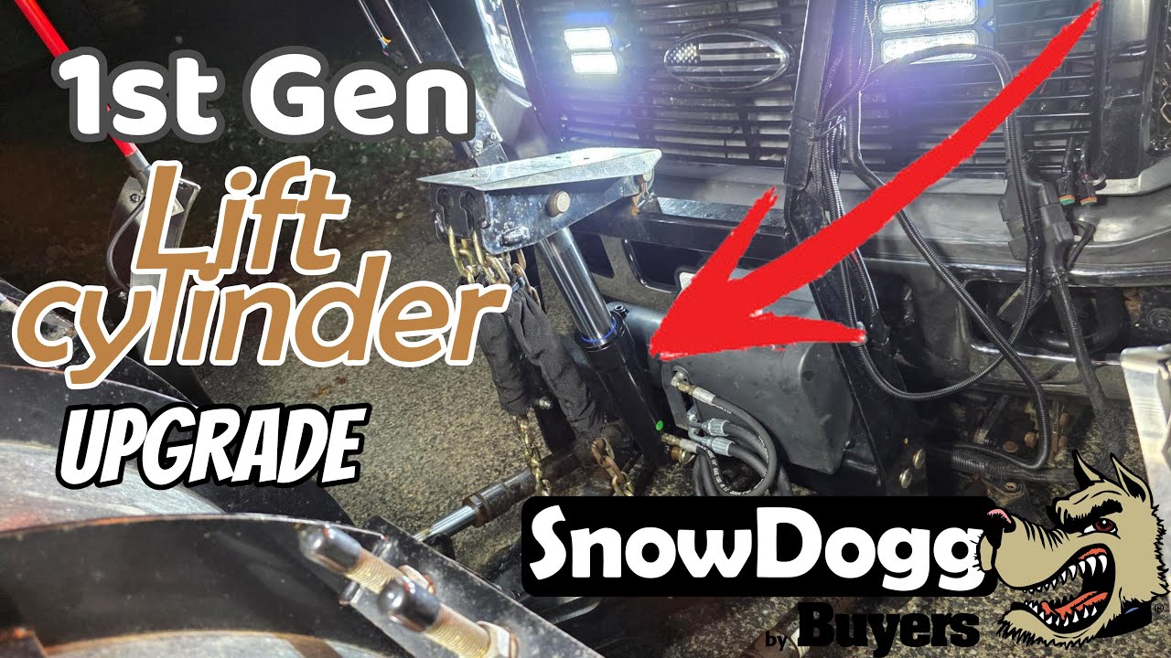 Snow Dogg EX 80 1-го поколения с новым цилиндром подъема Polly #снегоочиститель #цилиндр #снежная...