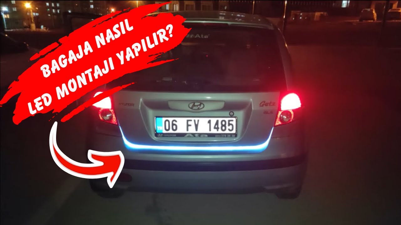 Hyundai Getz Bagaj Altı Kayan Led Montajı