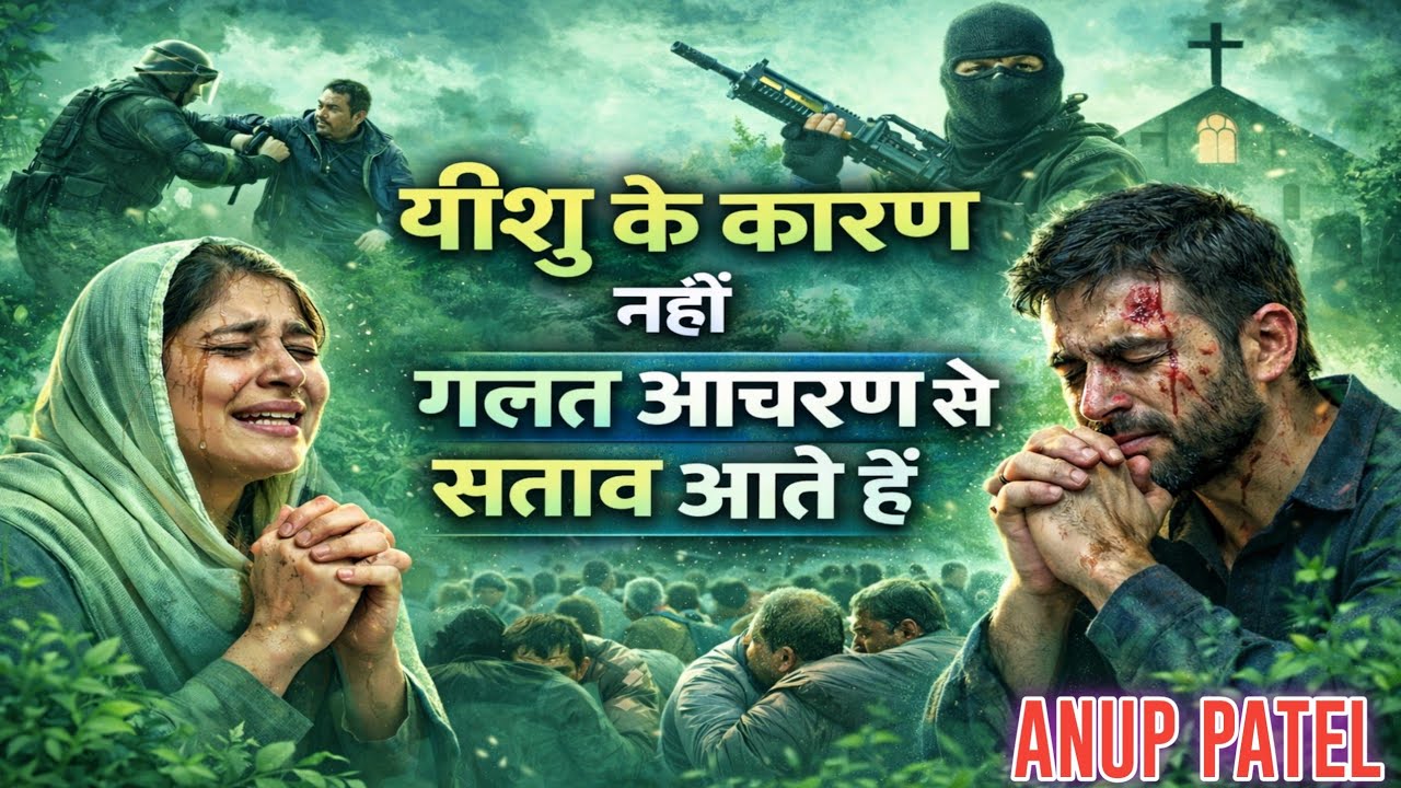 ✝️येशु के कारण नहीं गलत आचरण से सताव आते हैं 🔥Sonsari Prathna Ghar //ANUP PATEL 🙏